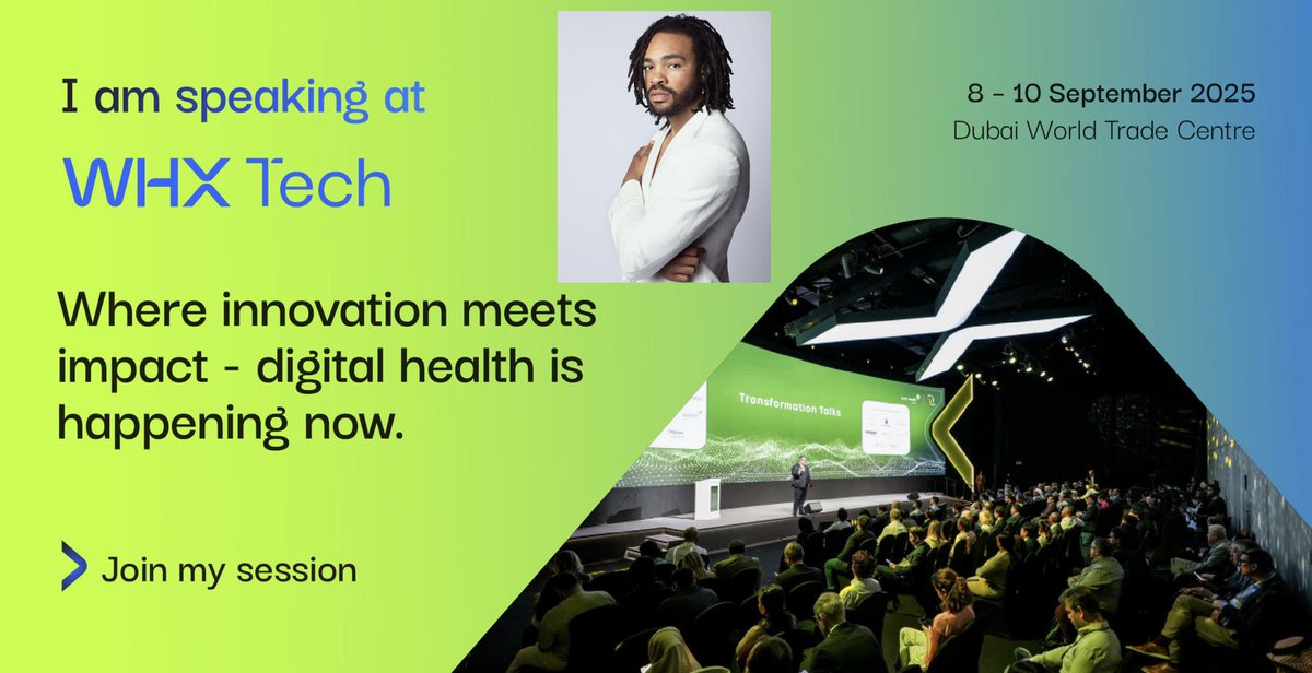 martinaglobal's tweet image. The Frequency School, @MAEJOR and I are thrilled to join the stage at @WHXTech in Dubai this September! 🇦🇪
It’s the global summit where health tech leaders, innovators, and disruptors gather to come up with real-world solutions. 💡
Together, we will spark ideas, challenge…