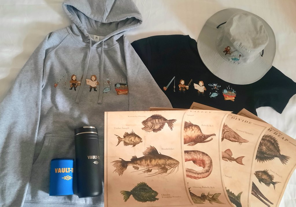 Here's what was in the box!!

I gotta say, I'm particularly excited about the bottle, hoodie and hat!!!

Thanks again <a href="/Bethesda_ANZ/">Bethesda ANZ & SE Asia</a> for these wonderful Fallout 76 goodies! #gifted
