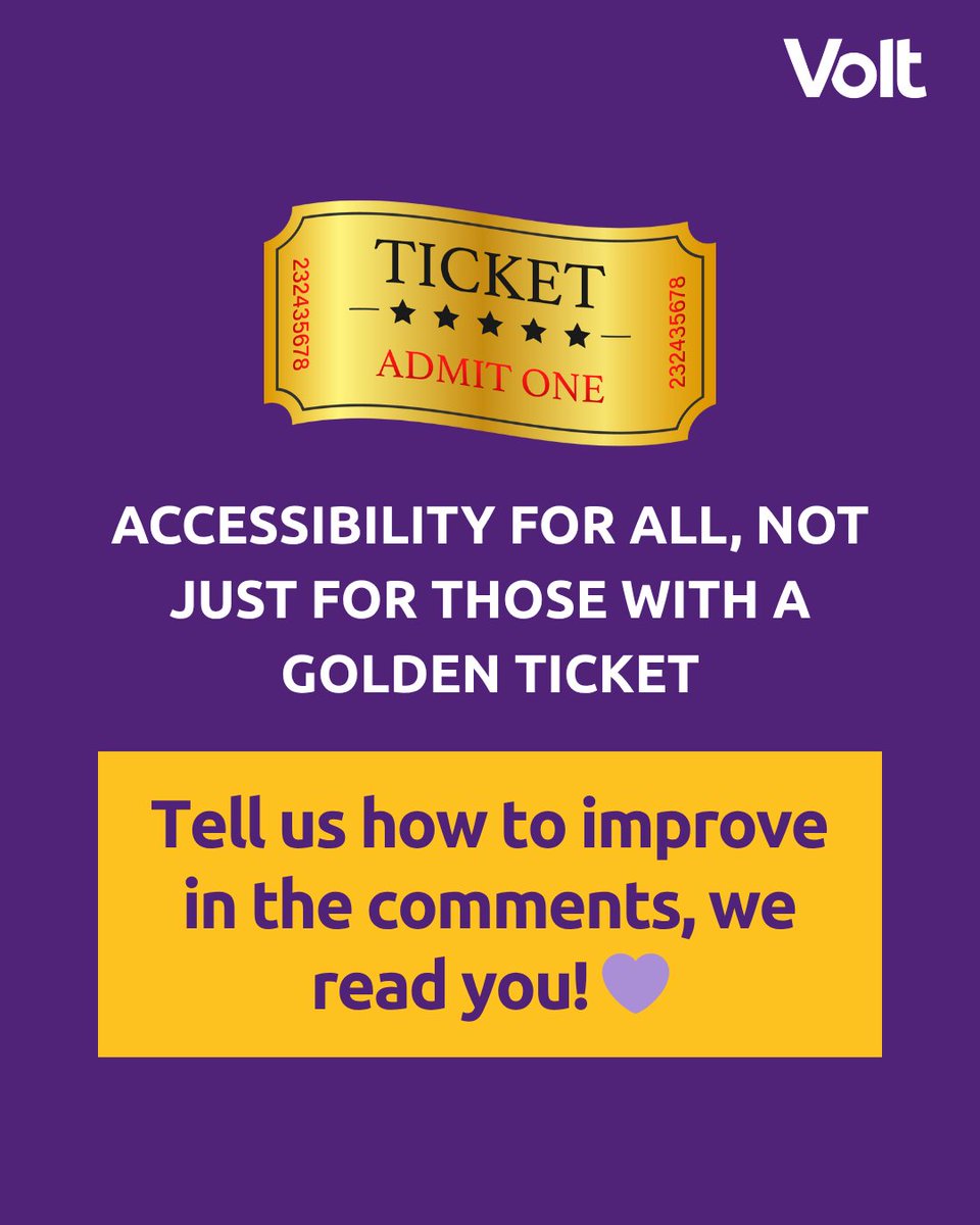 Progress means golden tickets for everyone!  🎫 💜

Our leader of the Volt Disability Network, Ronan Kerleo, who helped draft the Moonshot Programme for the last European elections, explains how we are working on this in the JD Dragon podcast loom.ly/fvkqCp0