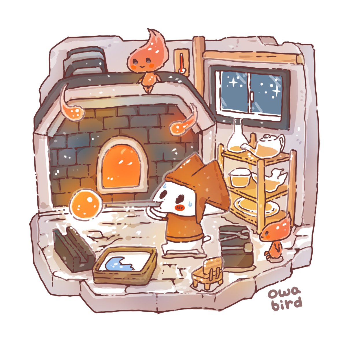 owabirdofficial's tweet image. #イラスト
#illustration