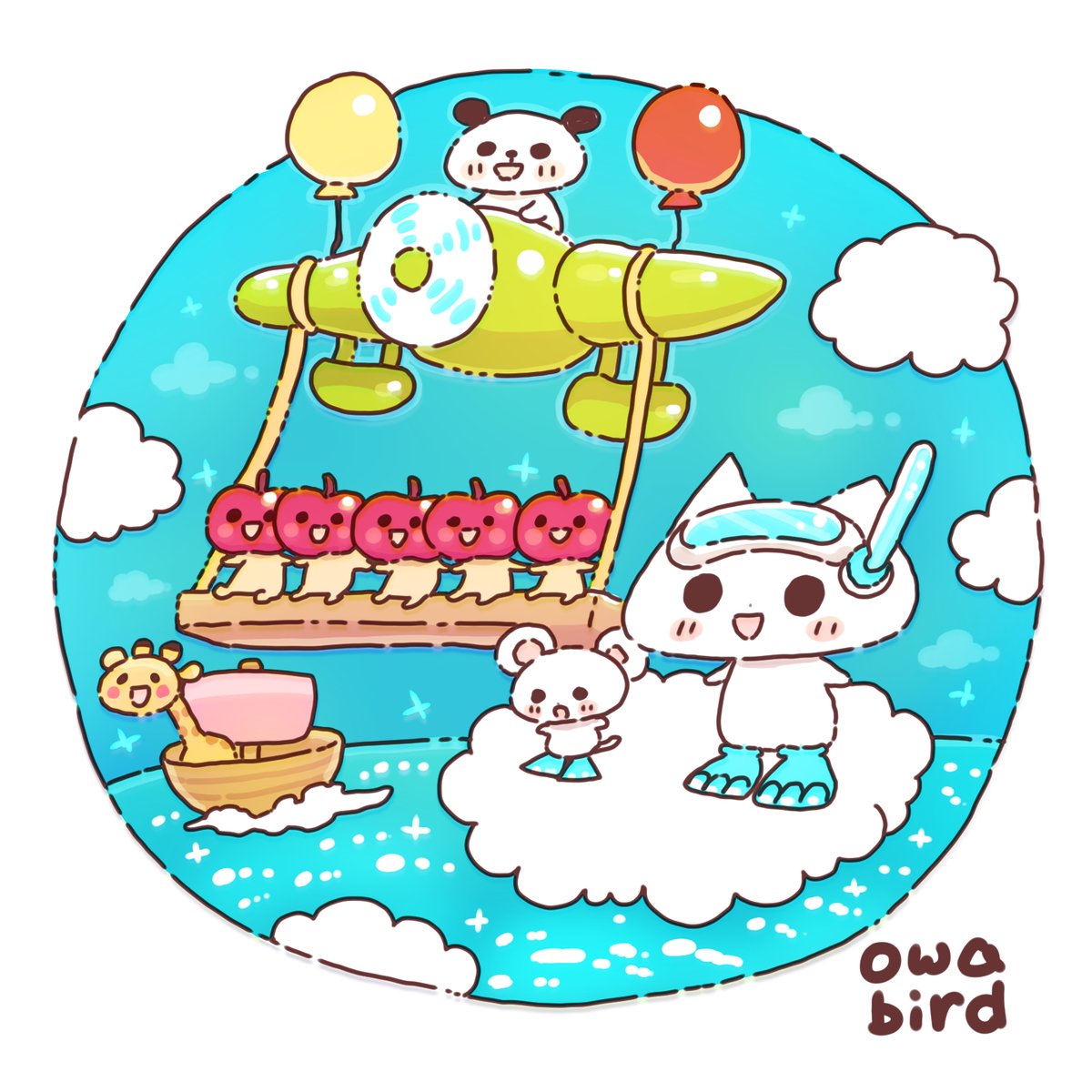 owabirdofficial's tweet image. #イラスト
#illustration