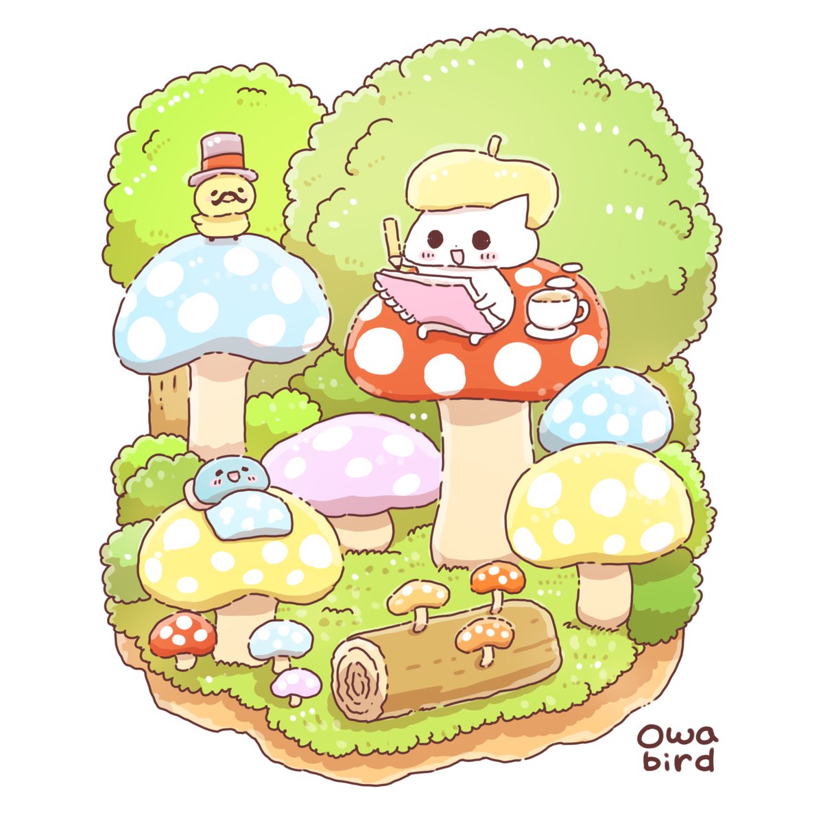 owabirdofficial's tweet image. #イラスト
#illustration
