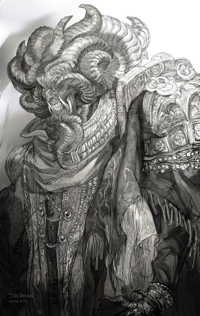 TJulywoods's tweet photo. Some daily sketches of #ELDENRING . https://t.co/XZ90PpxPBr