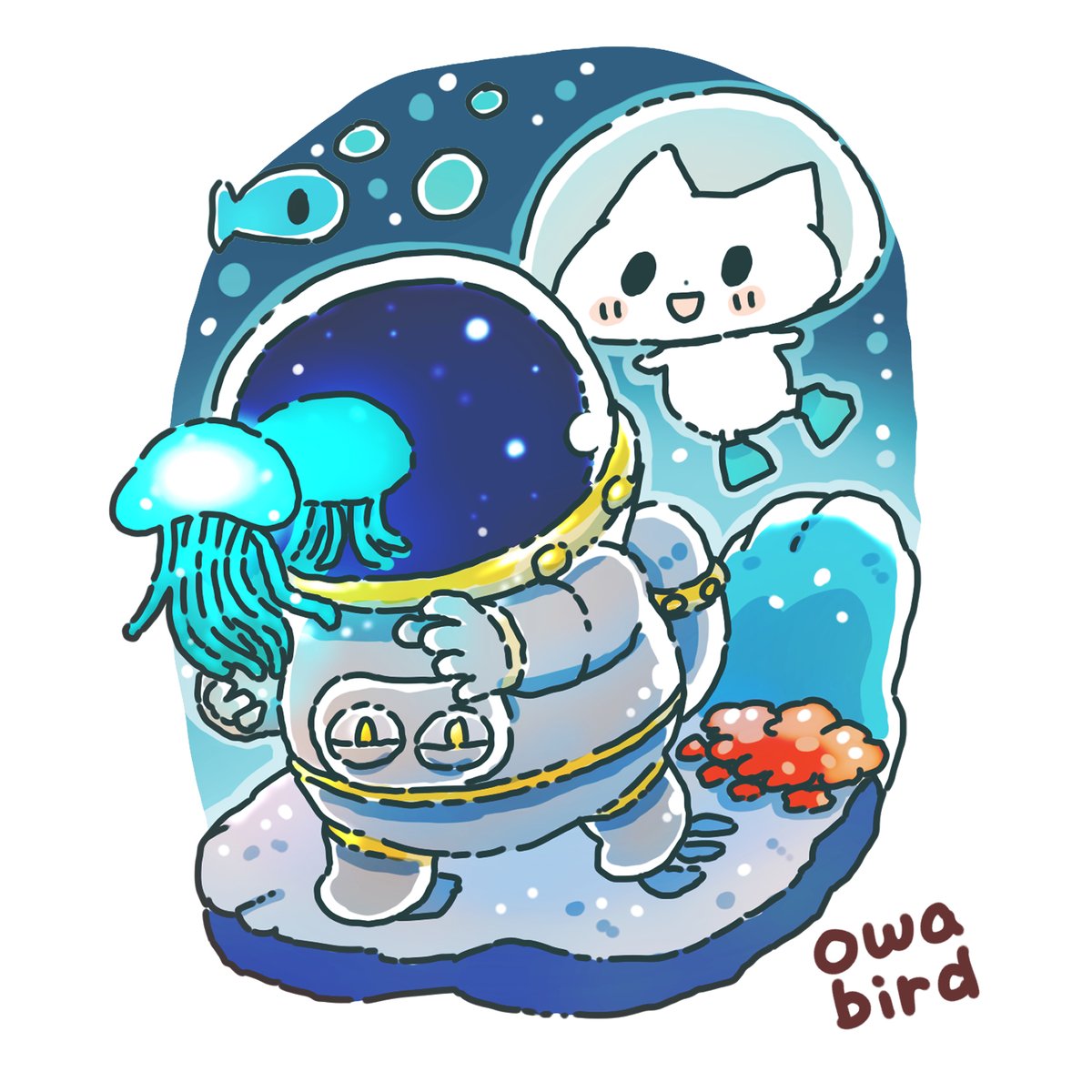 owabirdofficial's tweet image. #イラスト
#illustration