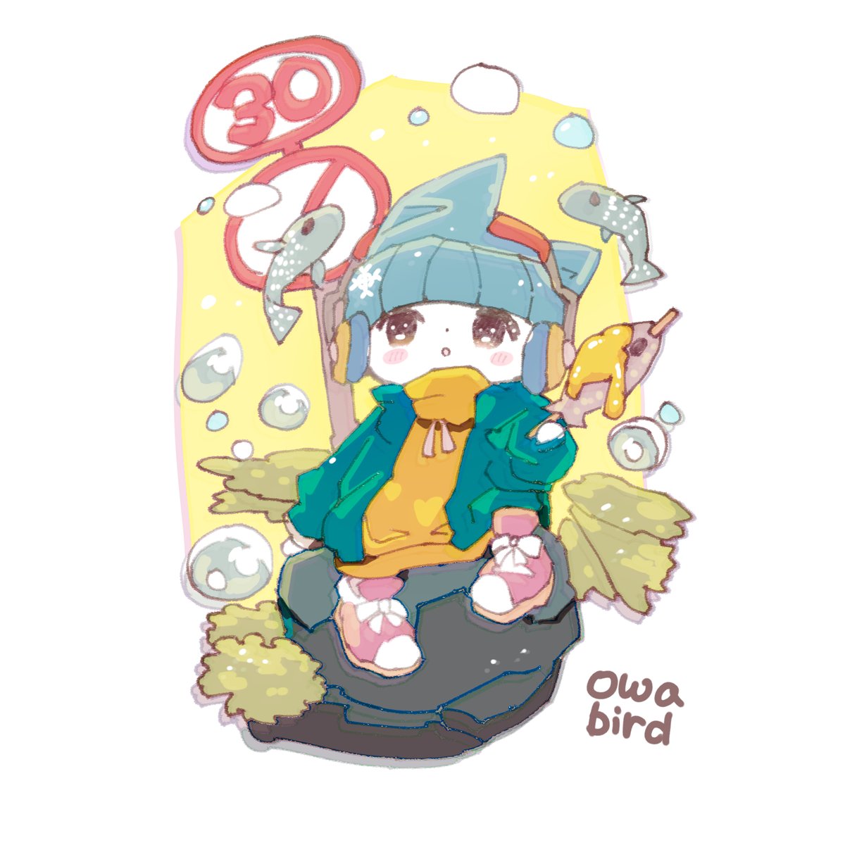 owabirdofficial's tweet image. #イラスト
#illustration