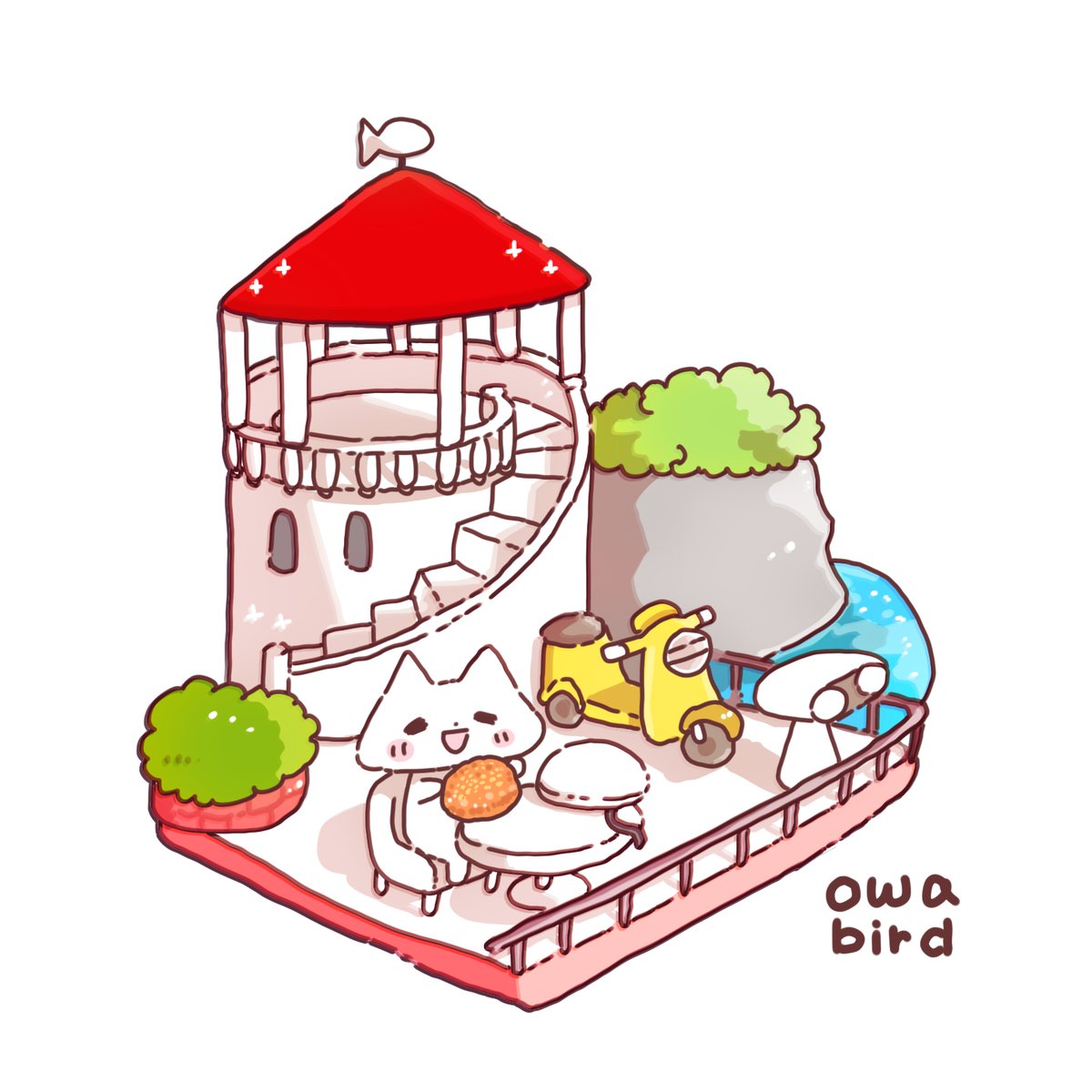 owabirdofficial's tweet image. #イラスト
#illustration