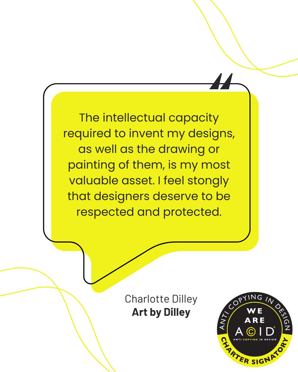 What our ACID IP Charter Signatories say 🗣️

©️ By signing the ACID IP Charter, you're lending your voice to the growing community who hold true to integrity in design and stand up for respect, ethics and compliance in design.

Sign for FREE 👉 bit.ly/3OJz0Vs