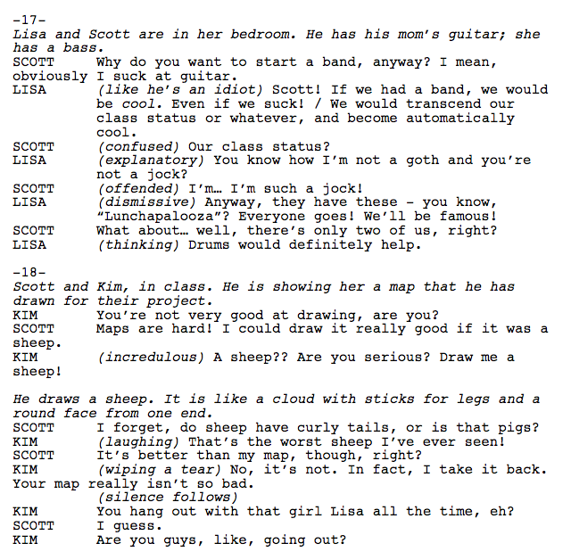 ThePilgrimScoop's tweet image. On November 1st 2012 Bryan showed writing process by showing the Outline, Script, and Sketch thumbnails of Scott Pilgrim vs the world (Vol.2)