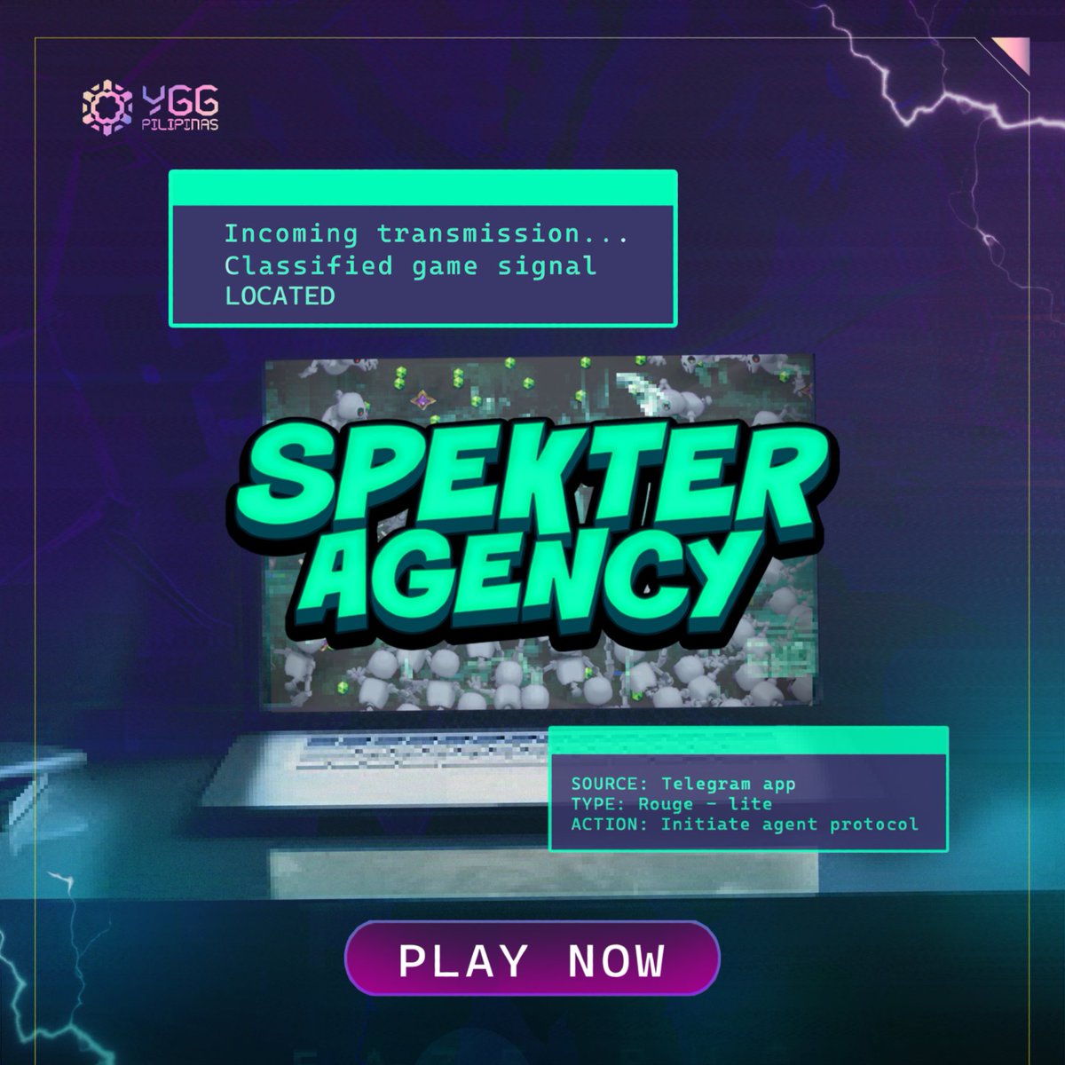 YGGPilipinas's tweet photo. Did you know there’s a secret rogue-lite survival game… hiding inside your Telegram app?
Yep, it’s just right there in your chat list. Just jump in, play, and level up like a legit agent. The more you play, the more Spark points you earn. And those points? You can swap into in-game items to become stronger.

The Agency’s been waiting. It’s your move.
🎯 https://t.co/bN1SGWZxOl