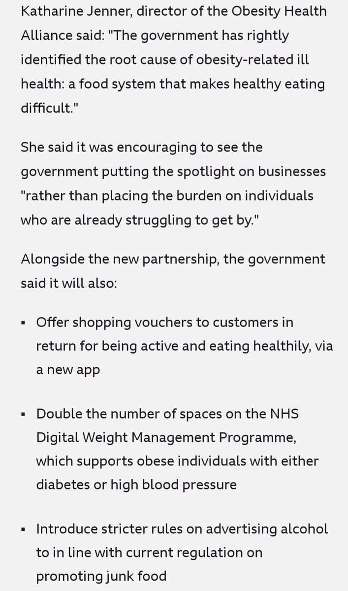 Positive signs, but the food industry have been given the opportunity to 'change' before, and little did... Is this tinkering at an Obese problem? Unfortunately I suspect it's a step forward when we needed a leap.