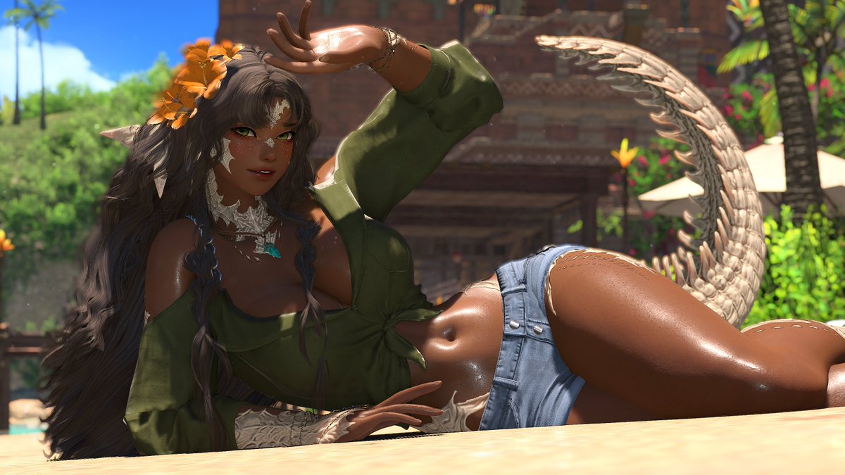 just as hot (and bright) on another beach