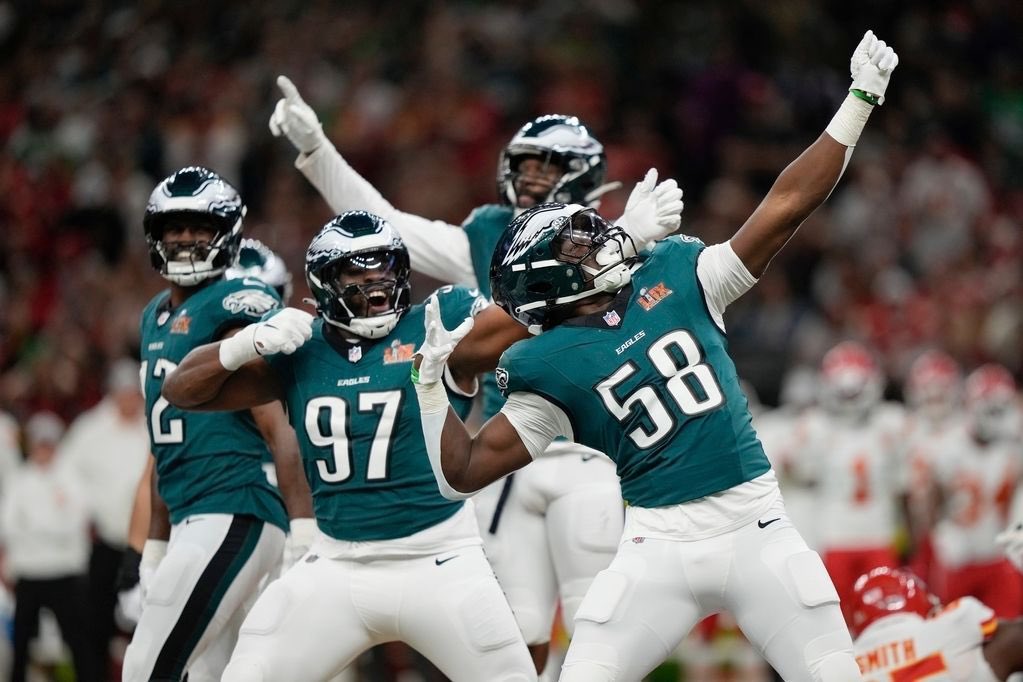 eaglesmuse_'s tweet photo. Playoff sacks:

16 — Eagles in 2024
13 — Cowboys since 2010 https://t.co/fNQq54mQf5