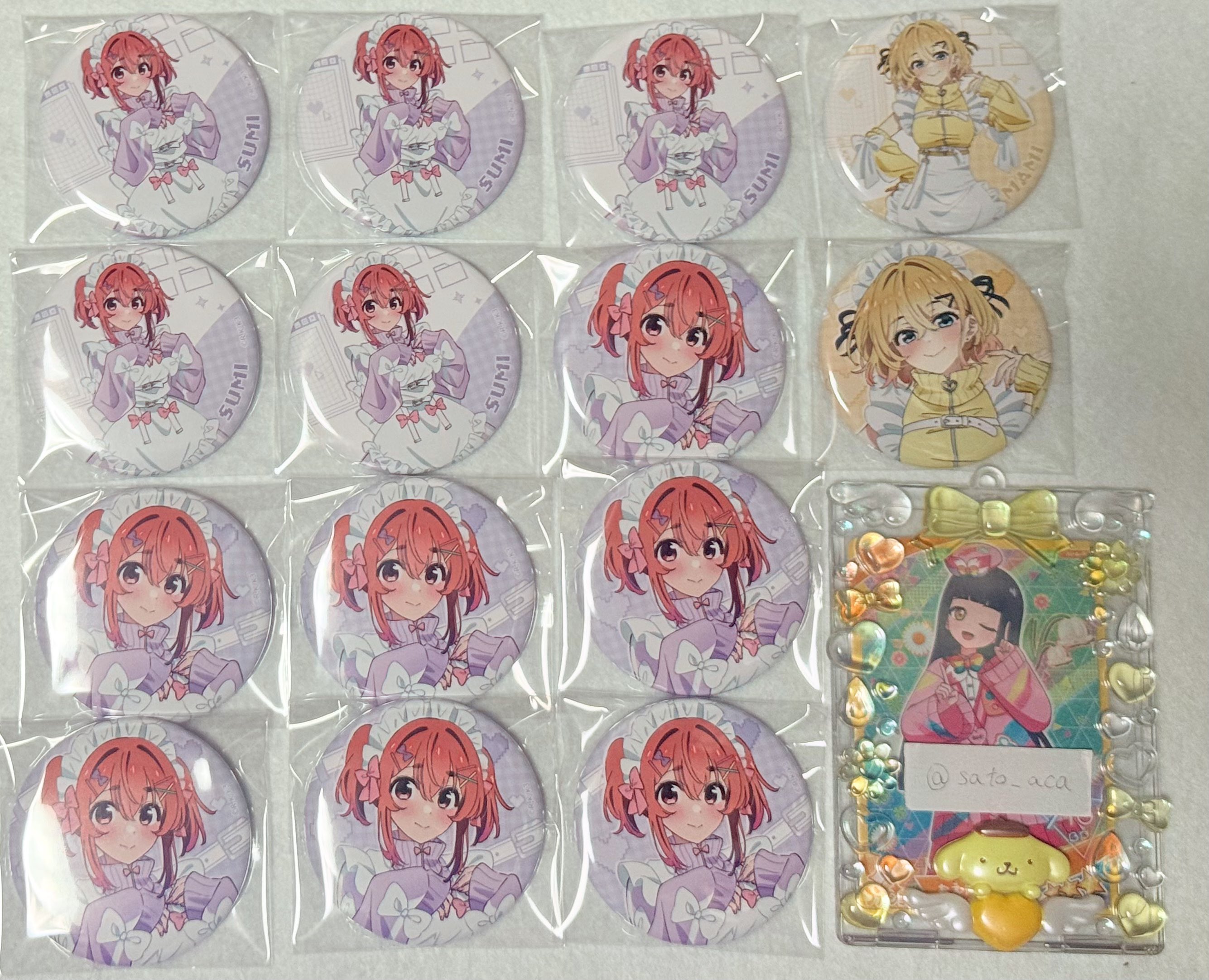 彼女、お借りします　カーテン魂　桜沢墨　ジャージメイド　缶バッジセット tape_kanokarits24-b2_2.jpg