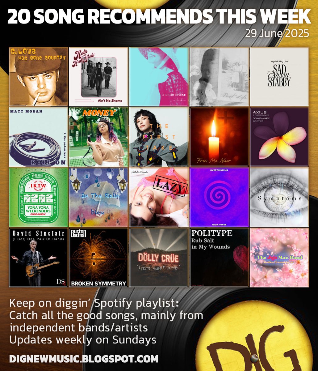 tonydufficy's tweet photo. highly recommend checking out all these fine music!
https://t.co/g4oa4wci8L

🎧listen on Spotify: https://t.co/tU1p9swWfX #nowplaying 
plz give the artists you like "💚+follow" ✨

「今週のGOOD」な20曲🎶 6月29日 https://t.co/1EhOfsksTC