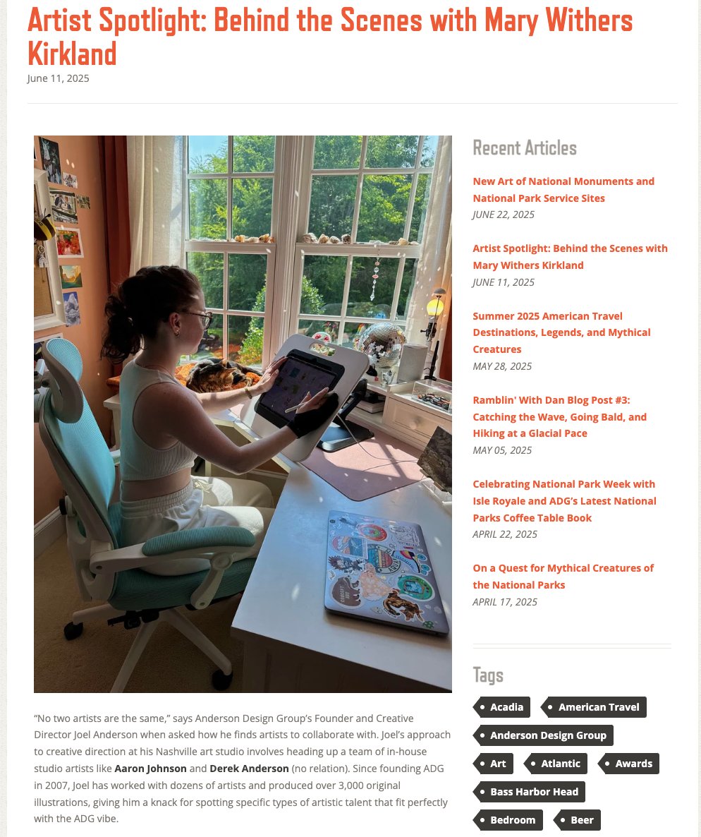 RenBrabenec's tweet image. Did y’all know I do content writing and copywriting for businesses, too?
I manage the blogs and website content for multiple businesses, including my long-time partner-in-art-and-writing Anderson Design Group. @adgnashville
andersondesigngroupstore.com/blogs/news/art…