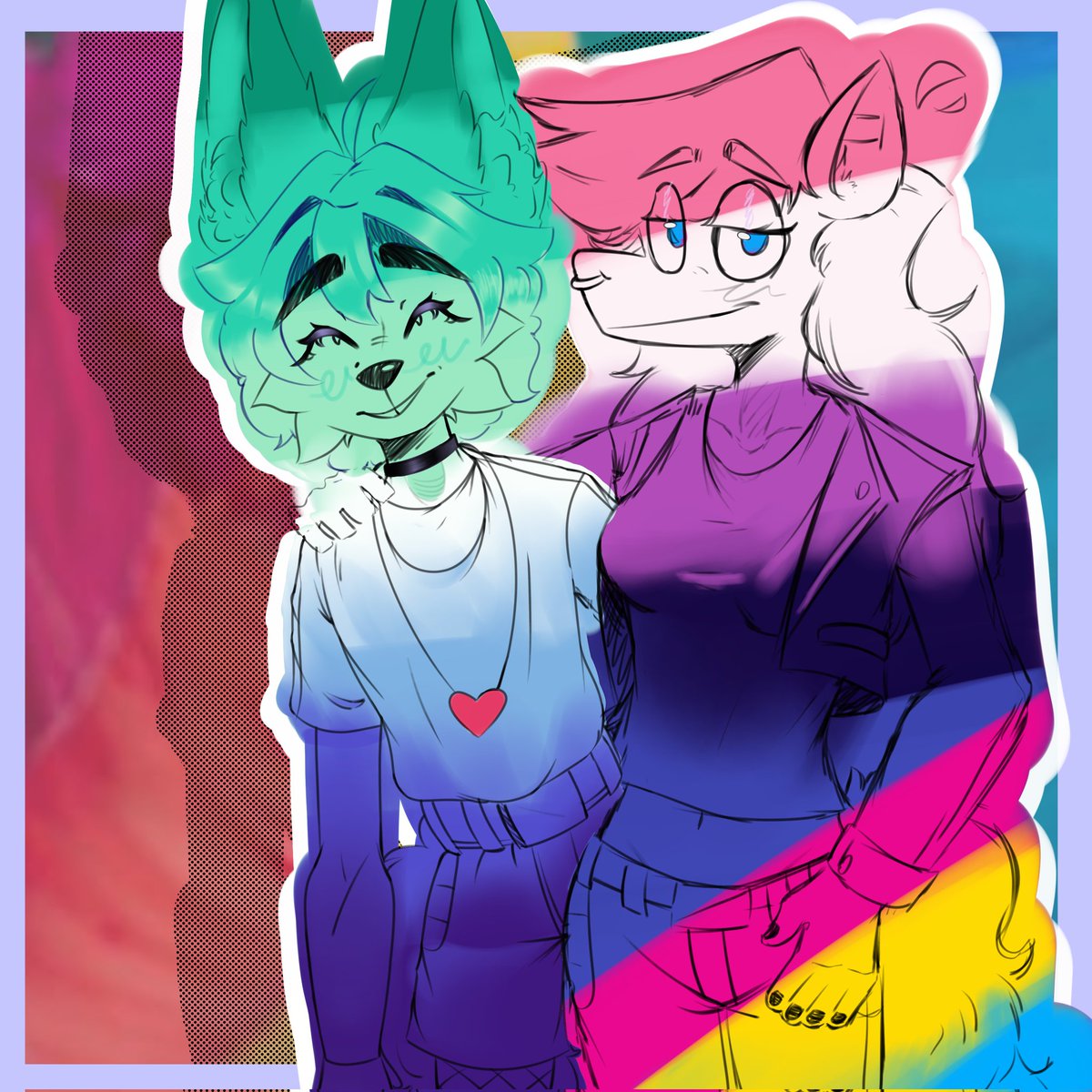 DIBUJITO DEL PRIDE MONTH!!! 
(remake del año pasado)
más vale tarde que nunca!
#fastymorado #directosroyer