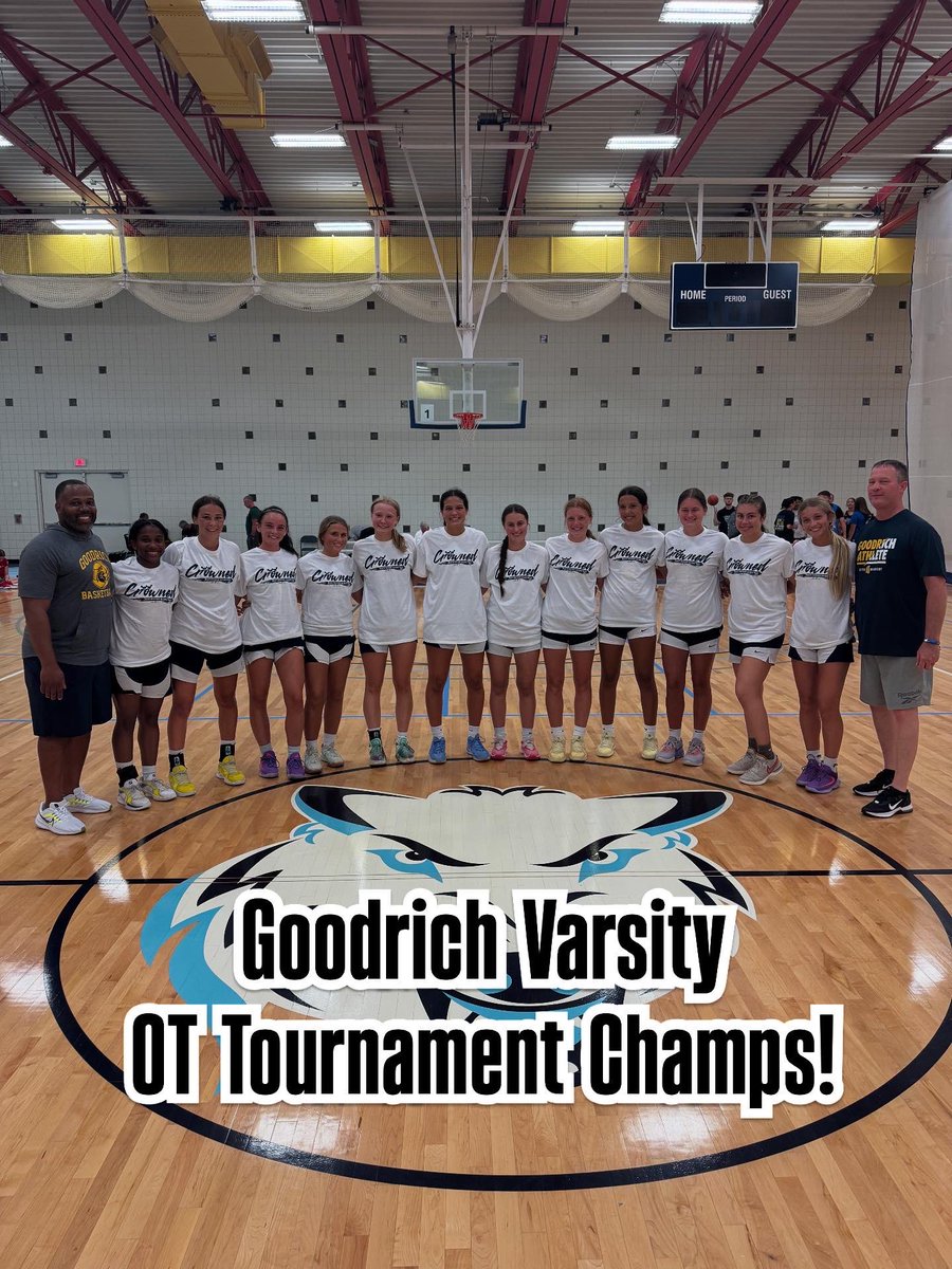 NorthwoodWBB's tweet photo. Big shoutout to Goodrich Varsity - OT Tourney CHAMPS 🏆 Team Camp has been a blast so far!! https://t.co/gGPZ5bmIMR