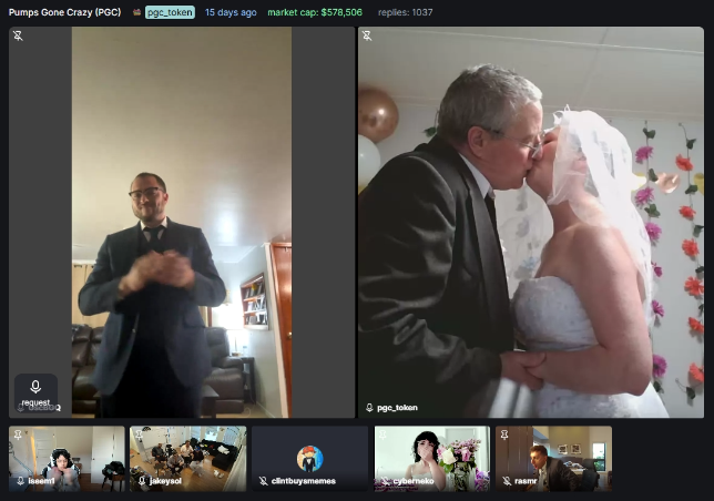 GLEN AND KAREN ARE OFFICIALLY MARRIED 💑

FIRST IN THE WORLD PUMPFUN IIVESTREAM WEDDING WAS HELD