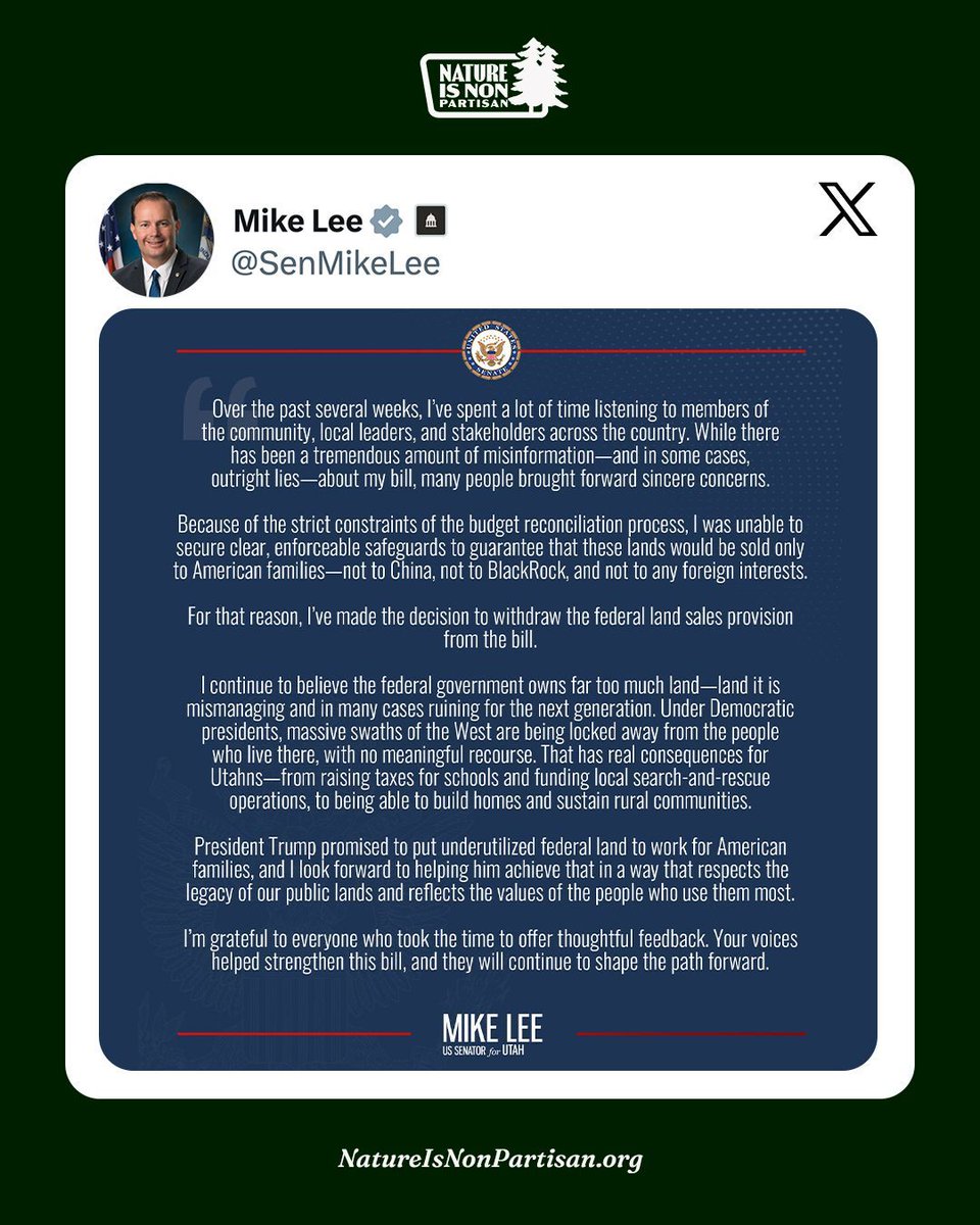 We did it — together.

When our lands were at risk, we showed up. We spoke out. We reminded our leaders that these wild places belong to all of us. This is more than policy. It’s stewardship, freedom, and our shared responsibility to protect the wilderness we love.

This victory