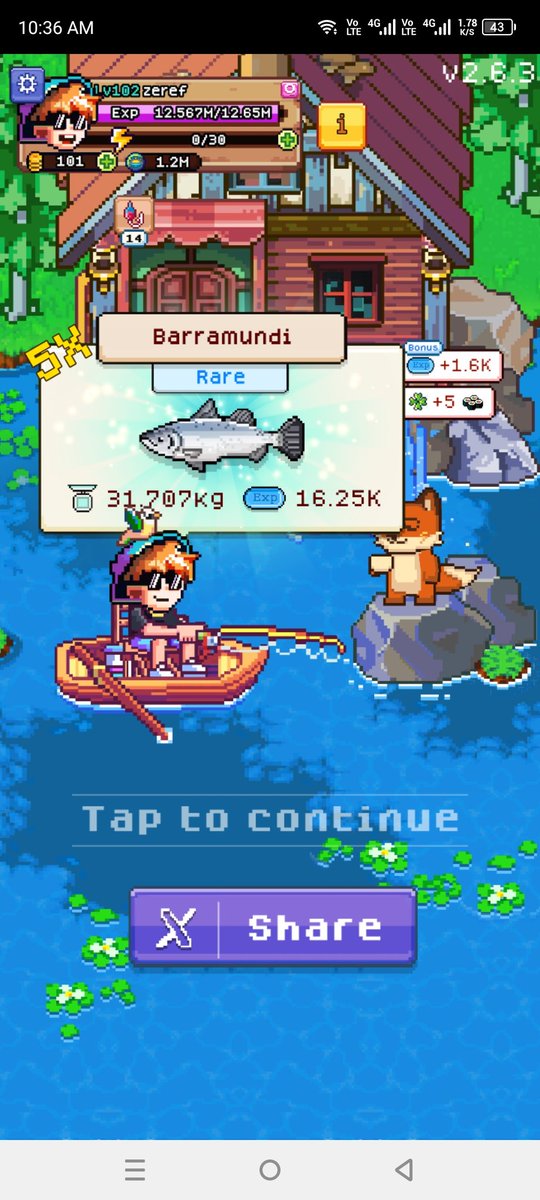 No crazy catch lately. But my lucky charm skill is going crazy today 🍀

<a href="/FishingFrenzyCo/">Fishing Frenzy</a> 

Referral code: K49GYW