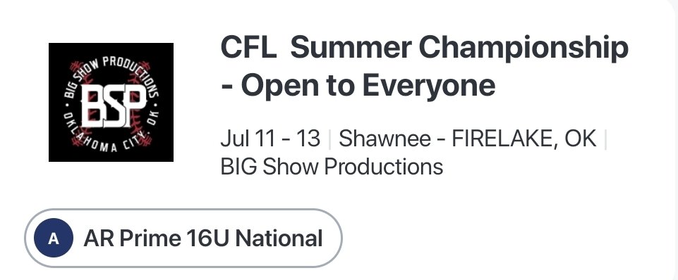 Short weekend but I got to play alot at SS. Thank you <a href="/SoftballGuru_JH/">Jared Hawthorn</a> for putting on another great Spa Blast Showcase. 
Last tournament of the year will be CFL Summer Championship July 11-13 in Shawnee, OK

<a href="/cjwright1w/">CJ Wright</a> <a href="/SCCougsSoftball/">St. Charles CC Softball</a> <a href="/CoachJoshBarnes/">Josh Barnes</a> <a href="/CoachAbbyShoe/">Abby Shoemaker</a>