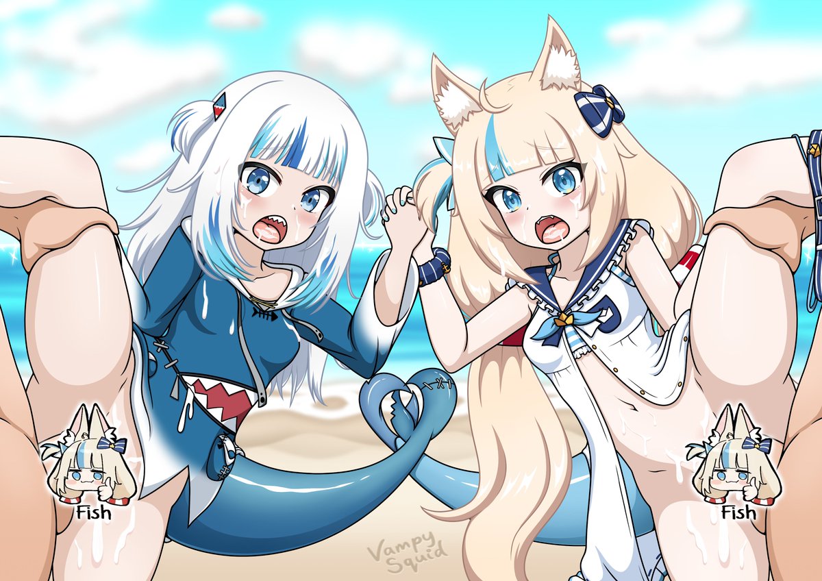 VampySquidArt's tweet photo. 🔱Gawr Gura x Sameko Saba🐟
💙THE BEST FISHES💙
Needed to be lewded immedietely💦

👀3 Uncensored alts: https://t.co/InQPSNxD0a #Sabalewd https://t.co/nHuJM65P9c