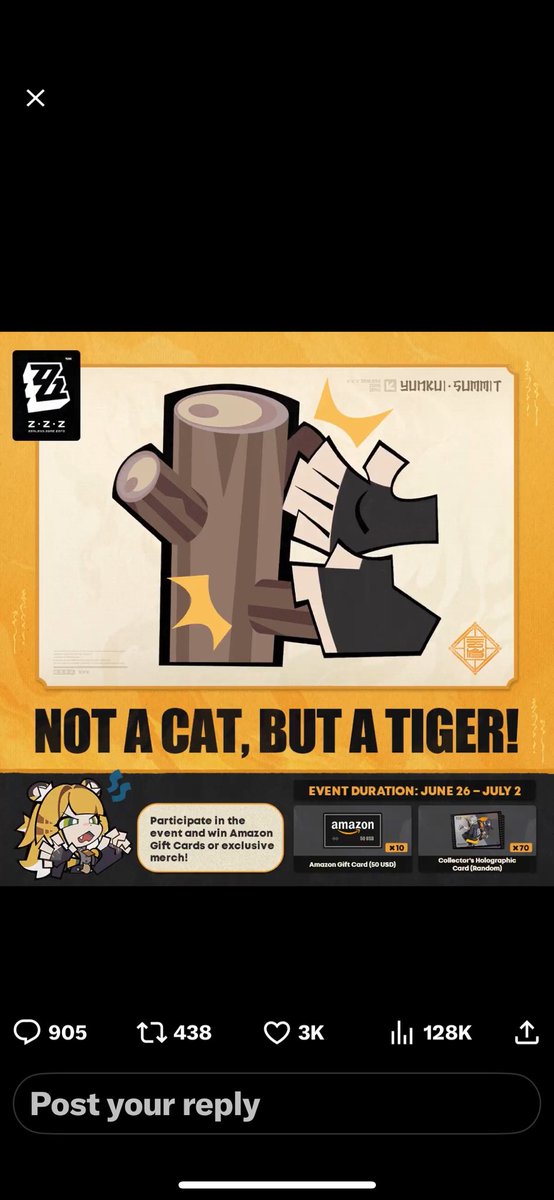 greenTboba's tweet photo. @ZZZ_EN #zzzero  #MasterFufu 

Heres a haiku:
Always training hard
Greatest senior ju fufu
Orange cat i’m not! https://t.co/Ko9PQs4Eip