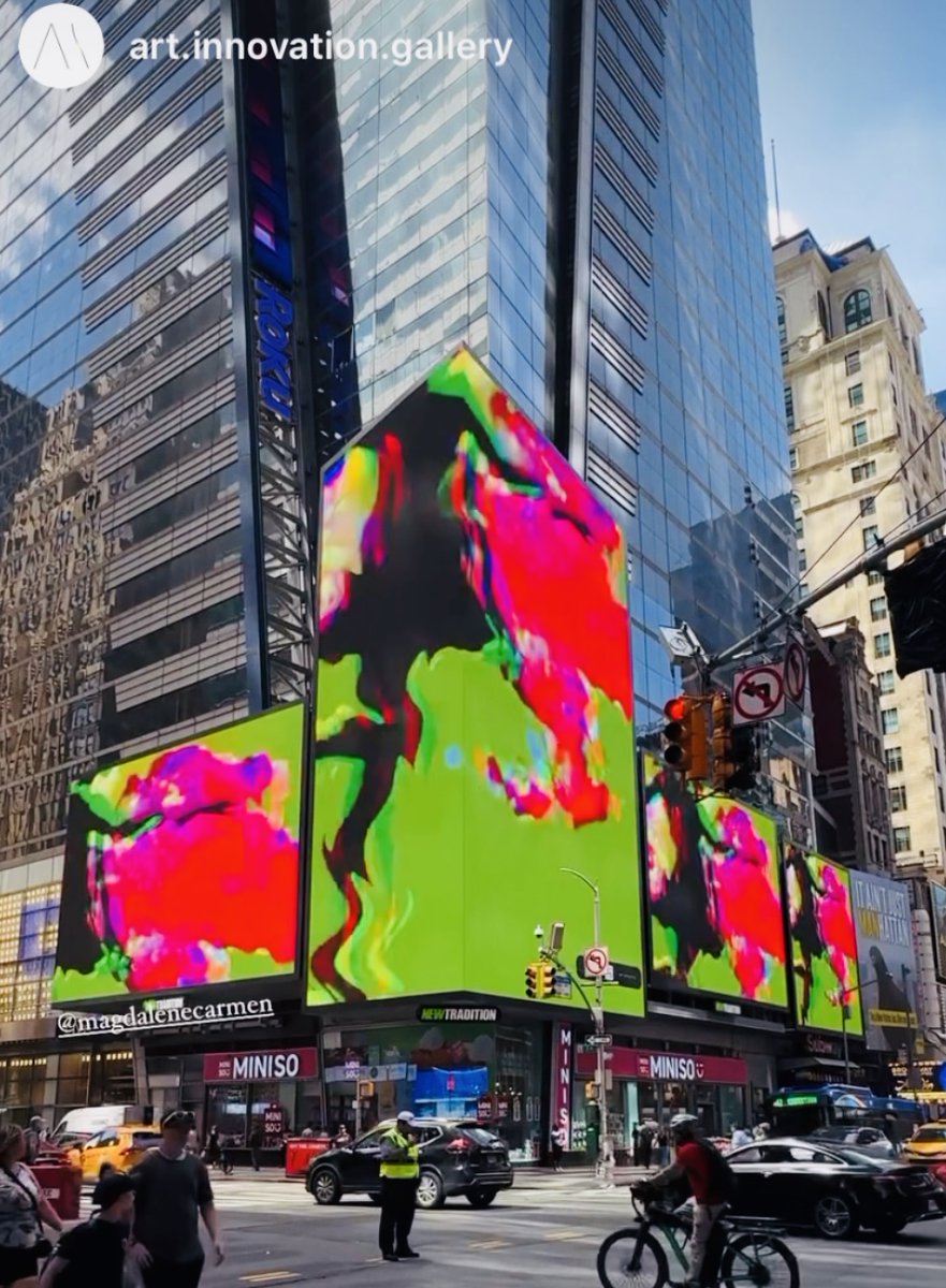 Magdalene Carmen (@magdalenecarmen) on Twitter photo As it happened (still shots). Grazie again <a href="/ArtInnovationG/">Art Innovation</a> (#Milan) from this artist (#Melbourne) for getting art by many to come alive in the streets (NYC #TimesSquare in this case), democratising access to what's traditionally been brick-&-mortar Art Gallery enclave. How such As it happened (still shots). Grazie again <a href="/ArtInnovationG/">Art Innovation</a> (#Milan) from this artist (#Melbourne) for getting art by many to come alive in the streets (NYC #TimesSquare in this case), democratising access to what's traditionally been brick-&-mortar Art Gallery enclave. How such