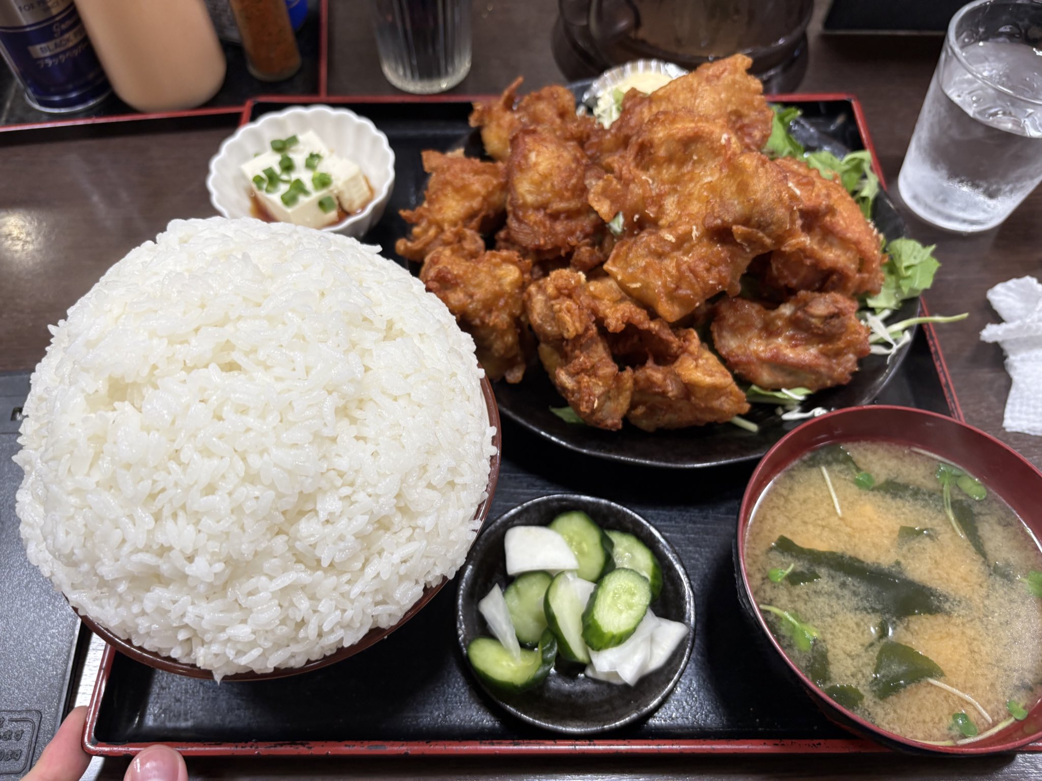 三角ダンベル　唐揚げ定食(大盛り) 三角ダンベル 唐揚げ定食(大盛り) 三角ダンベル 唐揚げ定食
