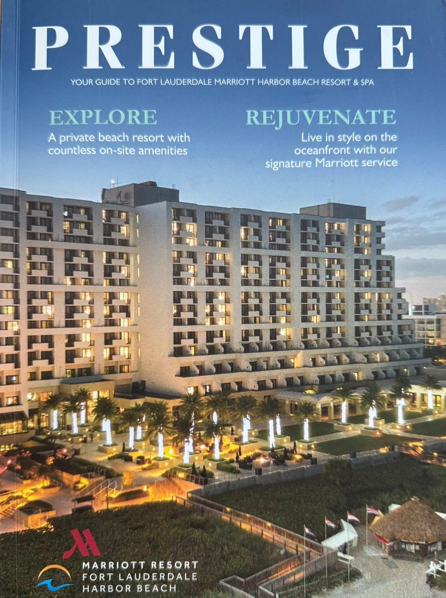 Easy to see why tourists flock here! Thank you to the Fort Lauderdale Marriott Harbor Beach Resort &amp; Spa for your first-class property!