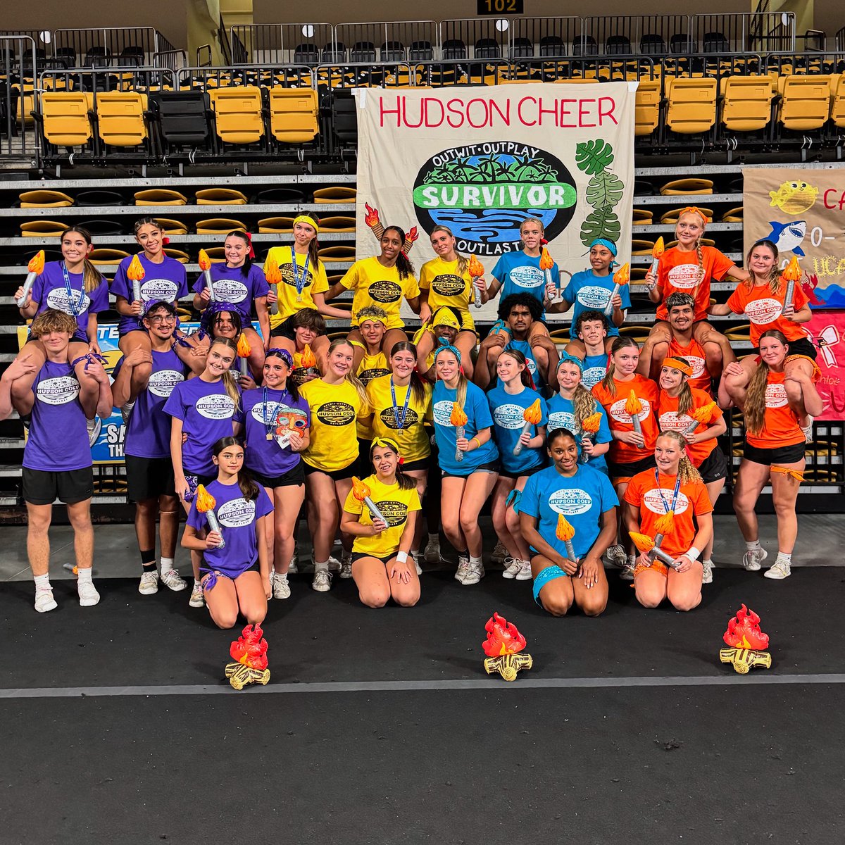 hudsoncoed's tweet photo. โSurvivedโ Day 3 of UCA Florida Masterโs ๐ฅ๐๏ธ๐ฟ
#cheer #coed #coedcheer #hudsoncheer #uca #ucacheer #ucafloridamasters #highschoolcheer https://t.co/vT0GK9XDnN