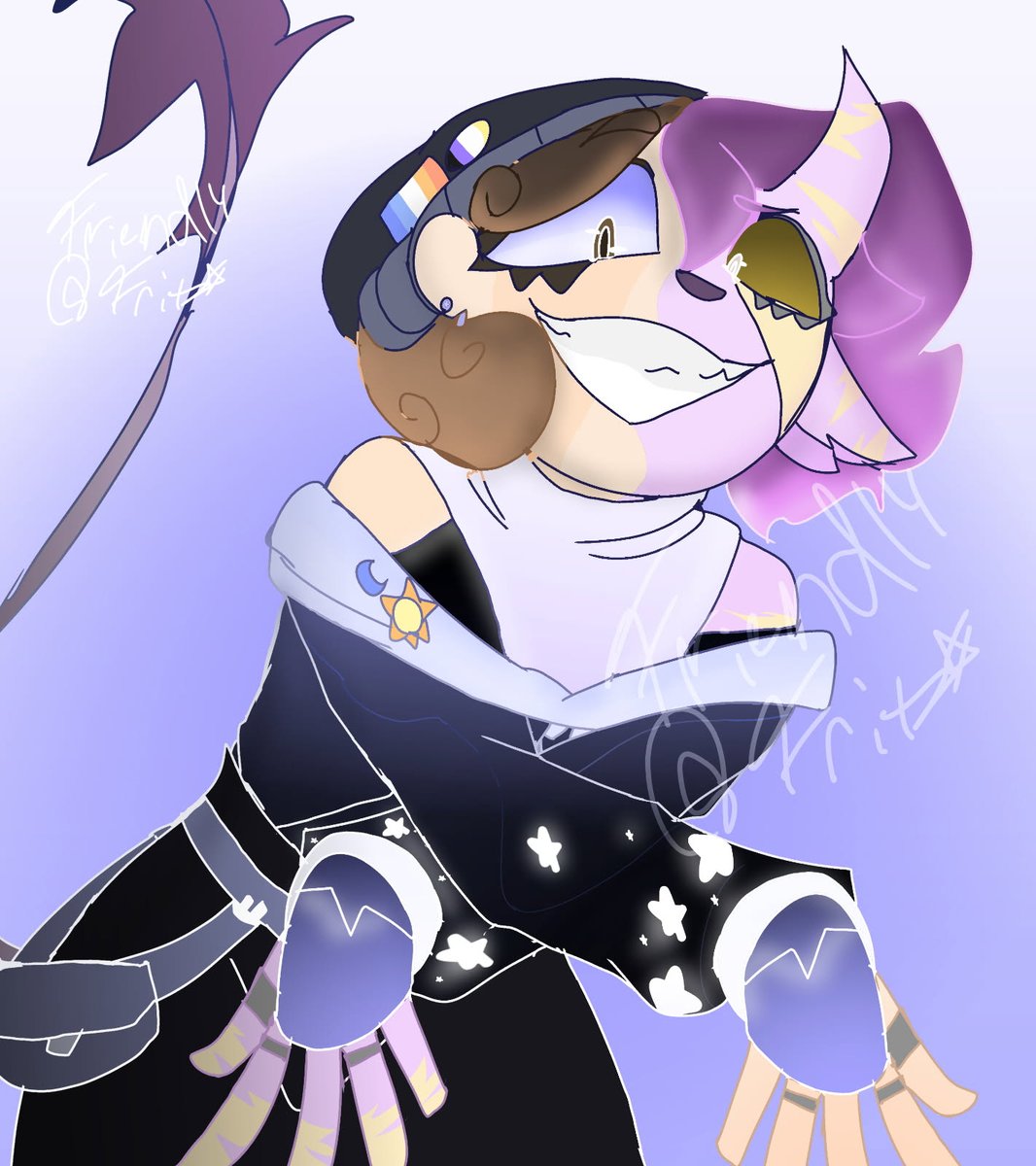 friendly_fritz's tweet photo. also I forgot to post these. um here's my characters new clothing design. ^^

#oc #digitalart #cuteart #originalcharacter  #fyp https://t.co/Daj6e0AyKr