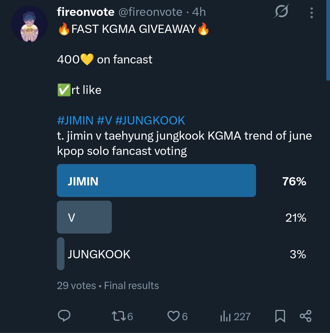 fireonvote's tweet photo. for #jimin https://t.co/kv6De7f8bM