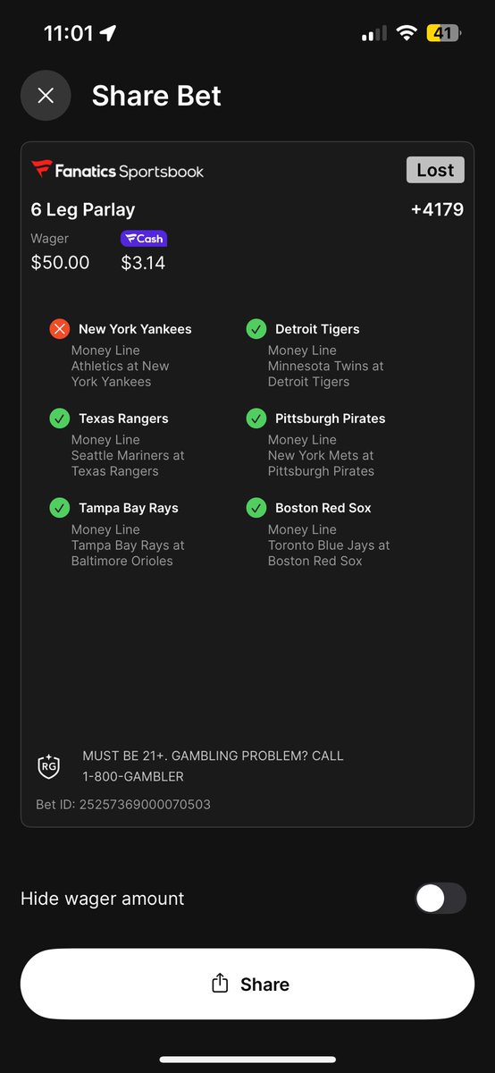 Yeah I’m blacking out tn 🤣 $2600 missed off one leg and $3000 missed off 2 legs