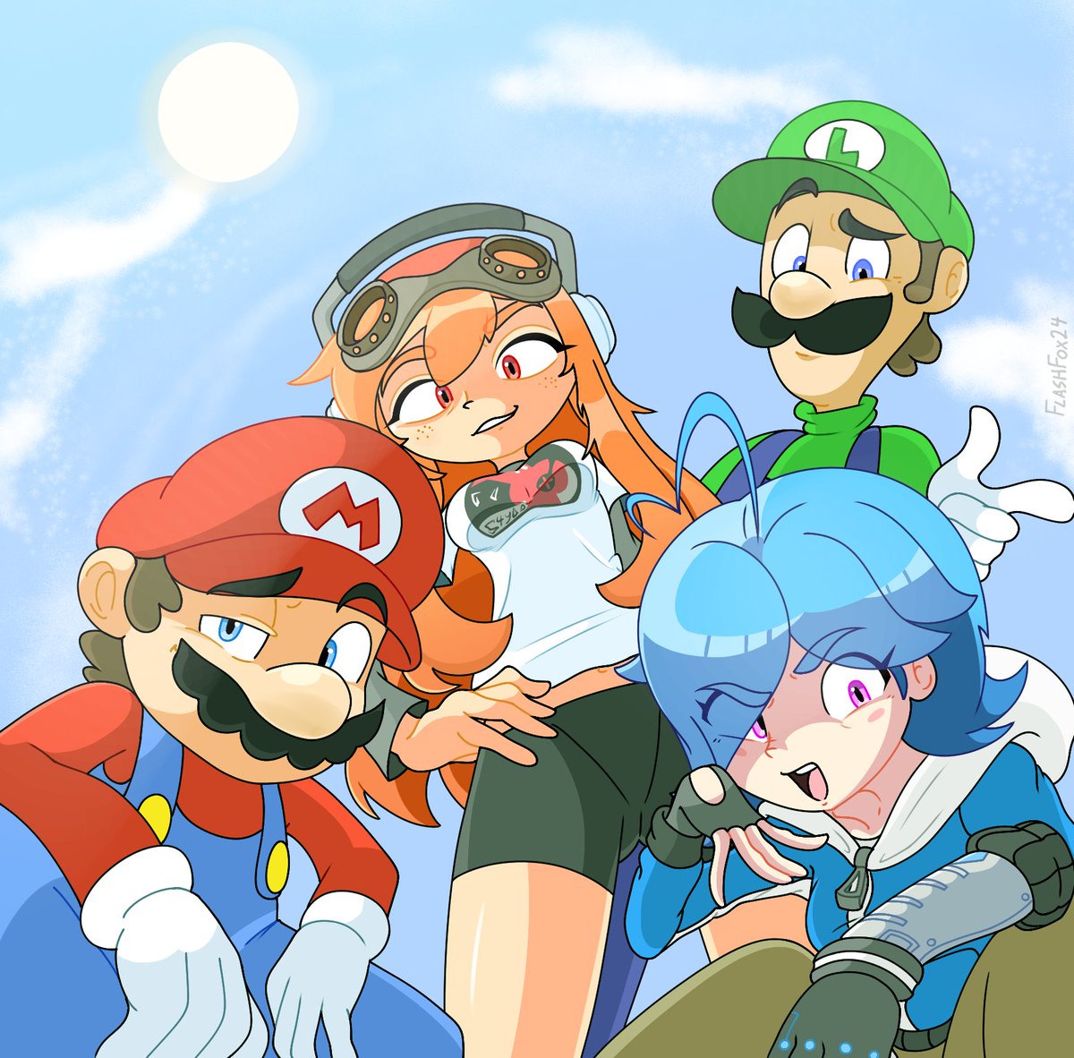 FlashFox24's tweet image. Y'all remember this team? 😮
#SMG4 #smg4fanart #smg4meggy #smg4tari #meggy