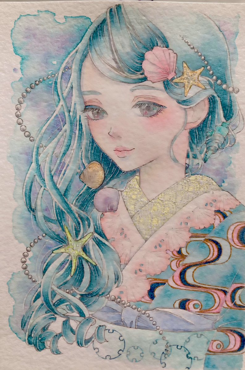 #アナログイラスト見たかったら私をフォローすると良いです　
完成ほやほや〜☺️