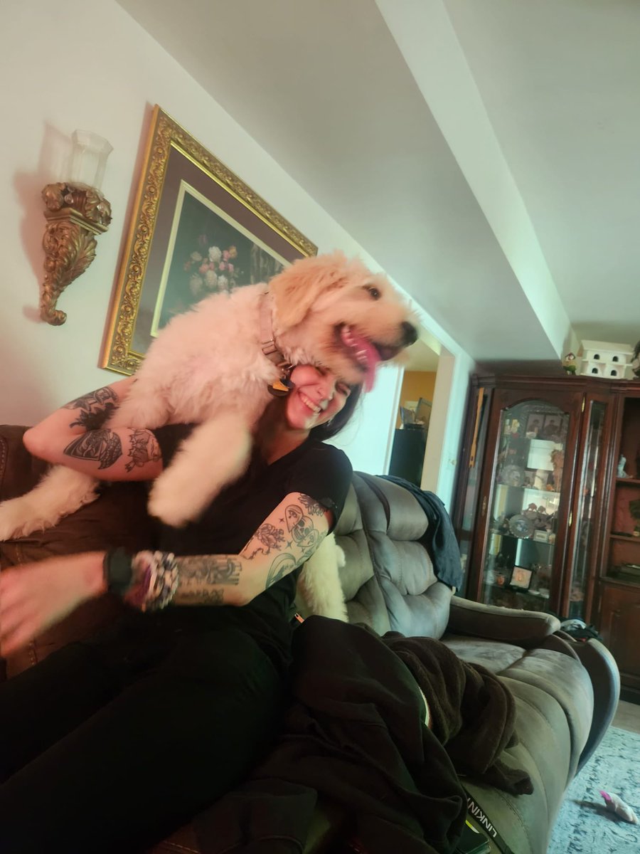 bashcraft_'s tweet image. baby girl is a giant vicious monster at almost 6 months now 🖤
my little sun god Nika, my lil warrior of liberation and symbol of freedom