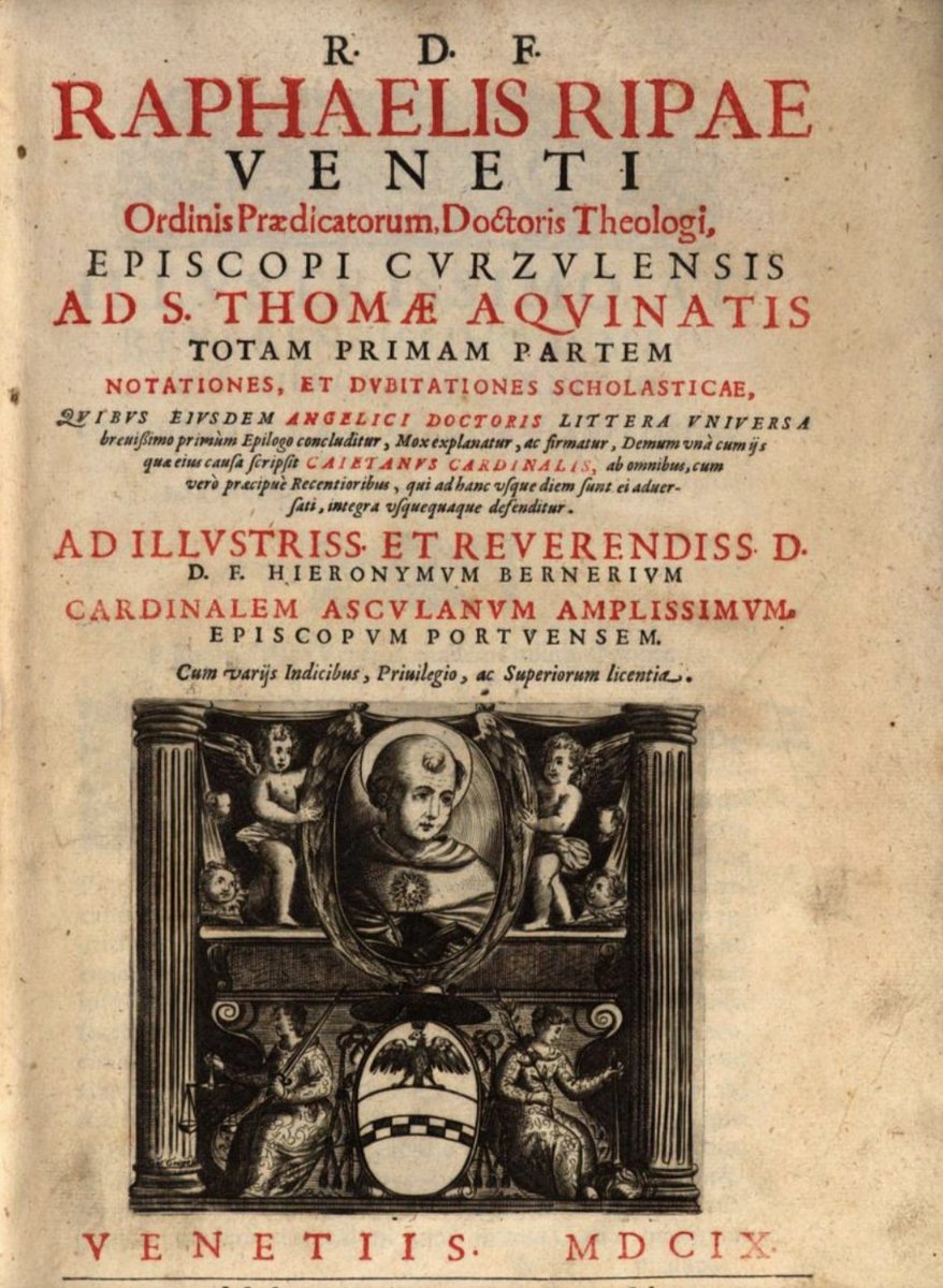EdwinNunez1646's tweet image. “Reprobation, with respect to the first effect, which is the permission of sin (which some call negative) has no cause on the part of man. On this point also, as it lies, there is agreement among everyone.”
— Raphael Ripa, O.P. Ad S. Thomae Aquinatis totam Primam partem…
