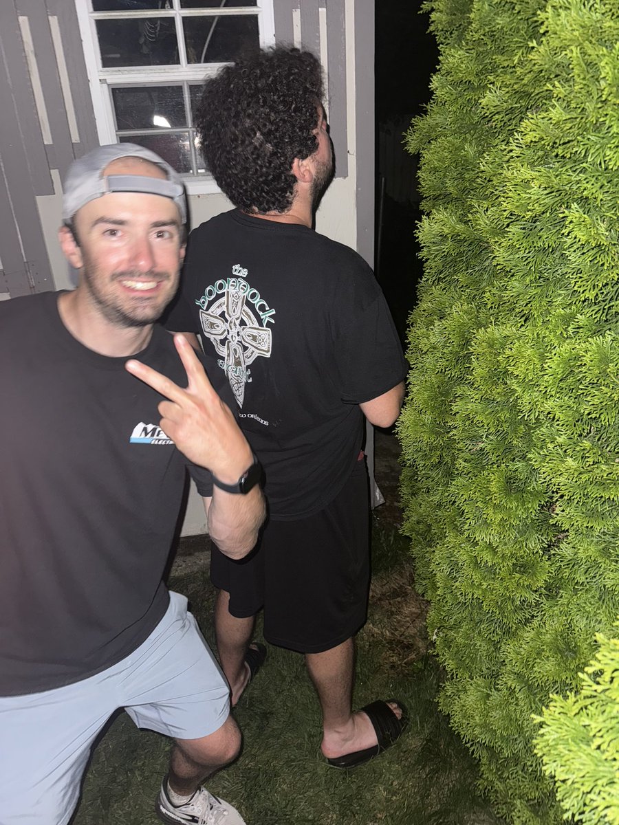 When you have had a lot to drink &amp; you can’t make it into the house to pee!!! #BabsBash2
