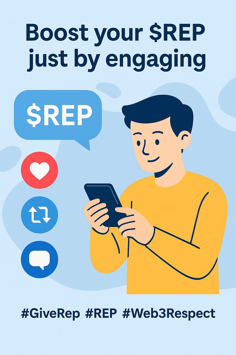 MdSakib1855887's tweet photo. Engage. Earn. Elevate. 🚀
Every like, comment & retweet brings you closer to $REP rewards.
@GiveRep
#GiveRep #Web3Respect #REP https://t.co/ZhHwtLP3Hc