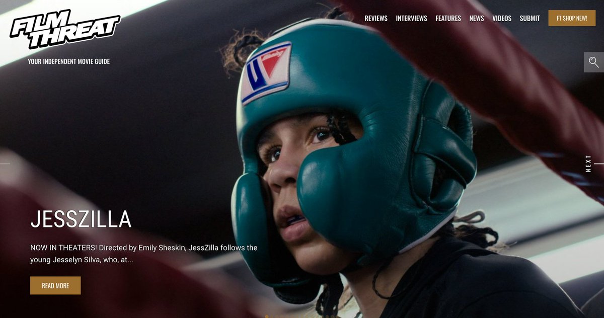 FilmThreat's tweet photo. “…at the age of 7 decided she would become a professional boxer.” Should you watch Jesszilla in theaters? Read Bobby LePire's review to find out.
https://t.co/WvD6udKCXh #SupportIndieFilm #Jesszilla #Documentary #Boxing https://t.co/hWamxSewXH