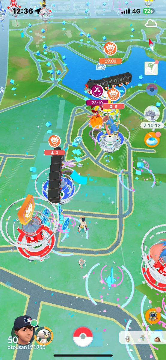 仕事終わったから地元の公園で頑張ります😊