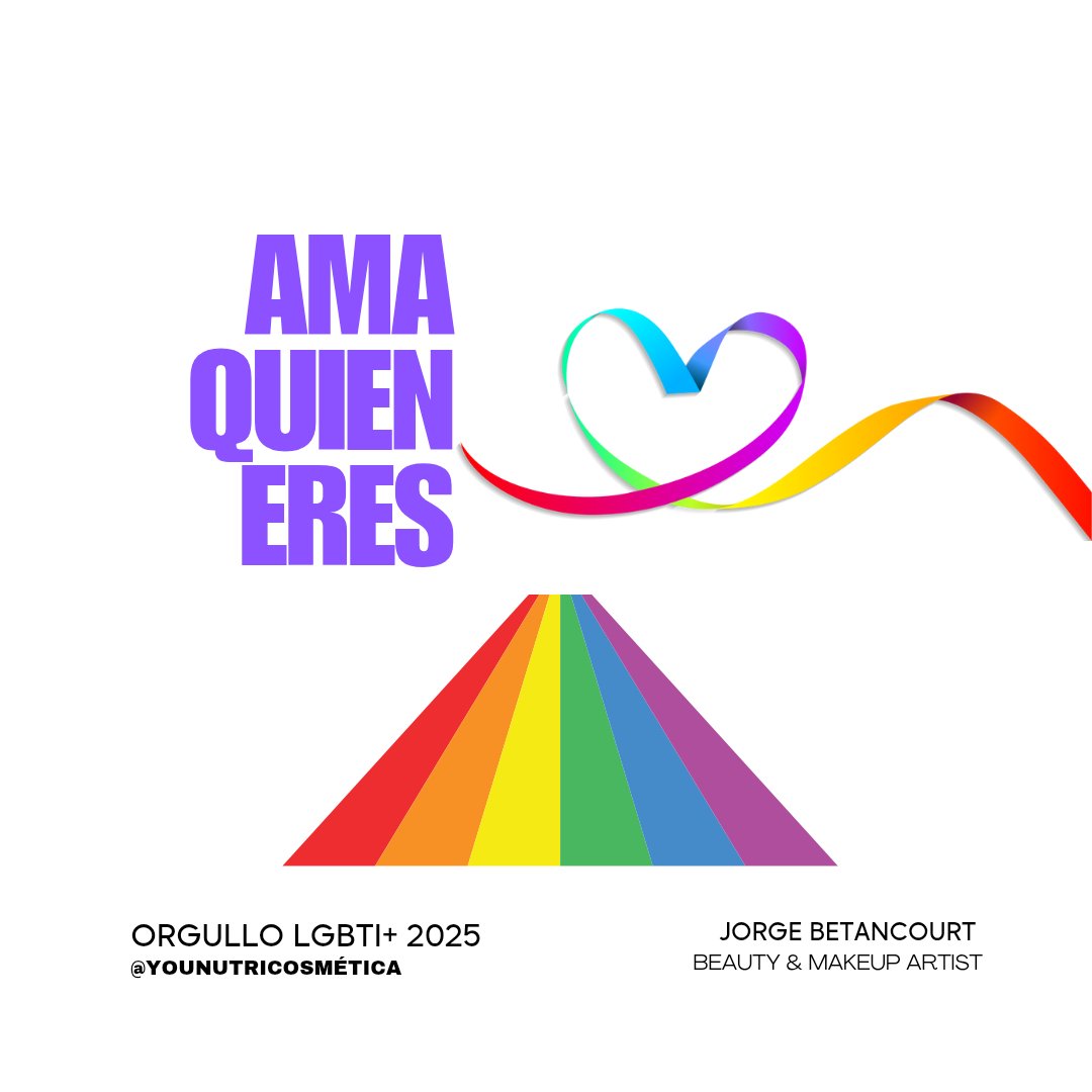 🌈En #YouNutriCosmética conmemoramos el #OrgulloLGBTI con belleza que respeta, incluye y empodera.
Desde la #neurobelleza y el #neuromaquillaje, cuidamos tu piel y tu historia.
🧠💄¡Belleza sin etiquetas!

#DiversidadesHumanas #EmprendimientoLGBTI #JorgeBetancourt #crueltyfree