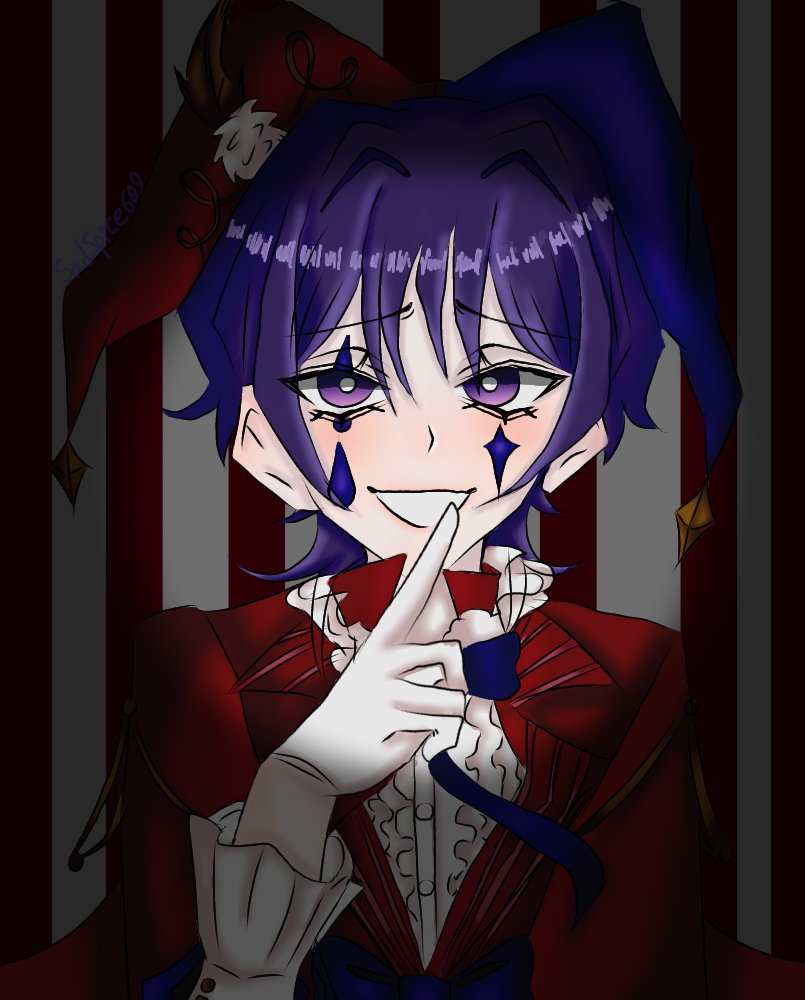 SadBoySwag609's tweet photo. SCARAMOUCHE circle outfit 🤡 
#scaramouche #Genshin #GenshinImpact #art #fanart #circus https://t.co/PjovIFTUeO