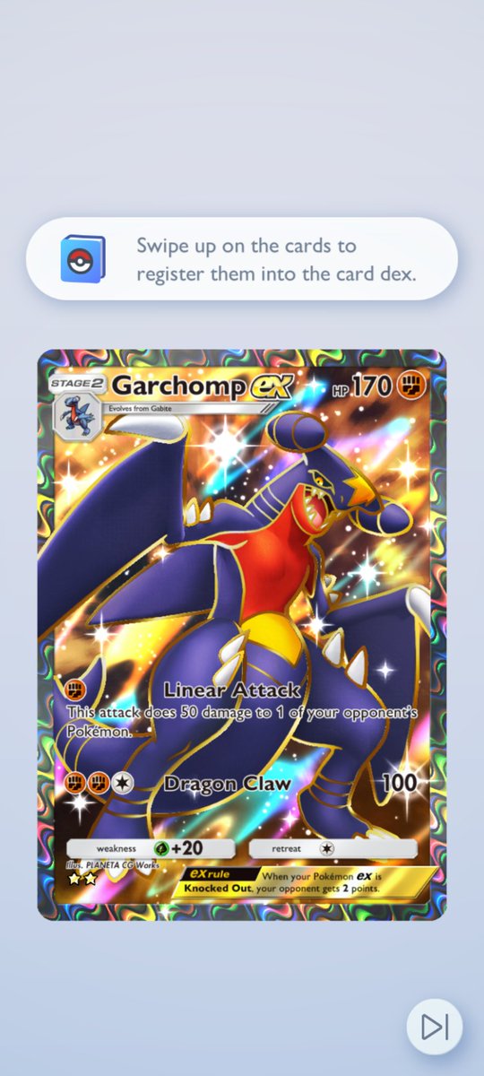 _Tunic_'s tweet image. After 5 months of pulling packs I FINALLY got both Garchomp full art EX's and it took a whole god pack for me to just get ONE