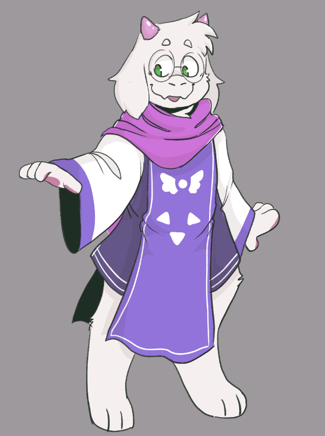 Cant decide to doodle Ralsei or Asriel so here a little bit of both