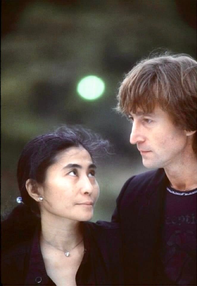 Yoko Ono and John Lennon photographed by Kishin Shinoyama. 1980.
