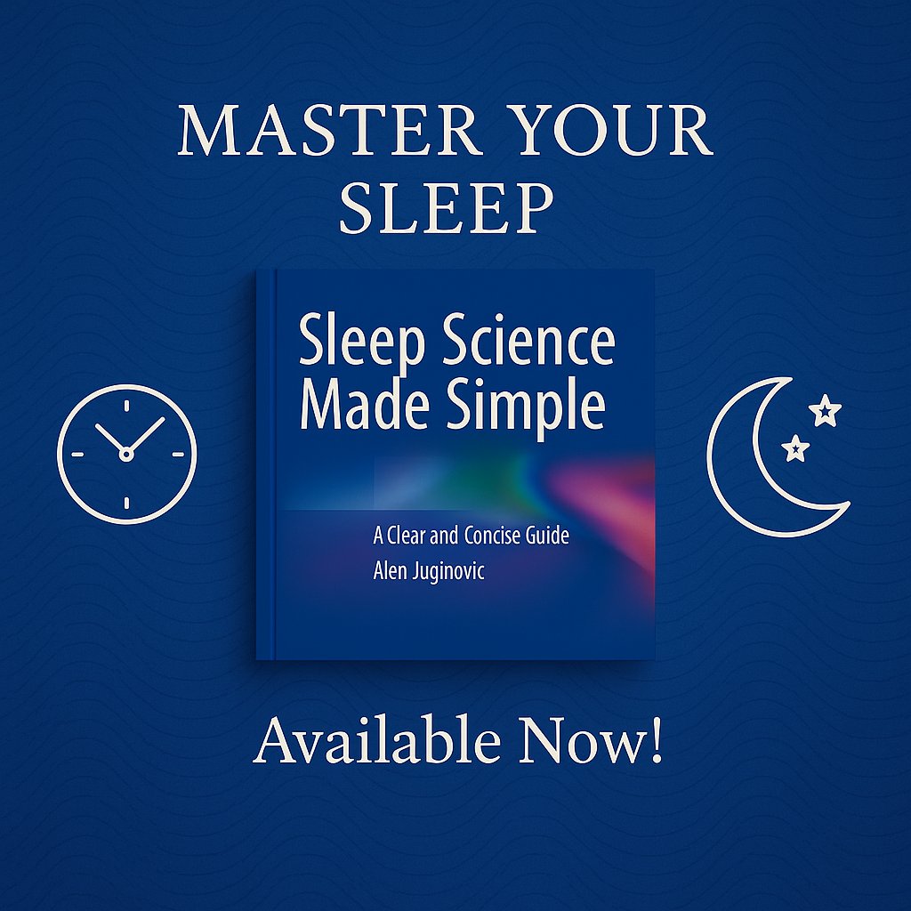 AlenJuginovic's tweet photo. Really excited to share that my book "Sleep Science Made Simple" is now published with @SpringerNature!

I'm so grateful to everyone who supported me along the way—professors, colleagues, family, and friends, as well as the great Springer Nature team!

https://t.co/3PFmctwbtV https://t.co/HNRMwz4B0t