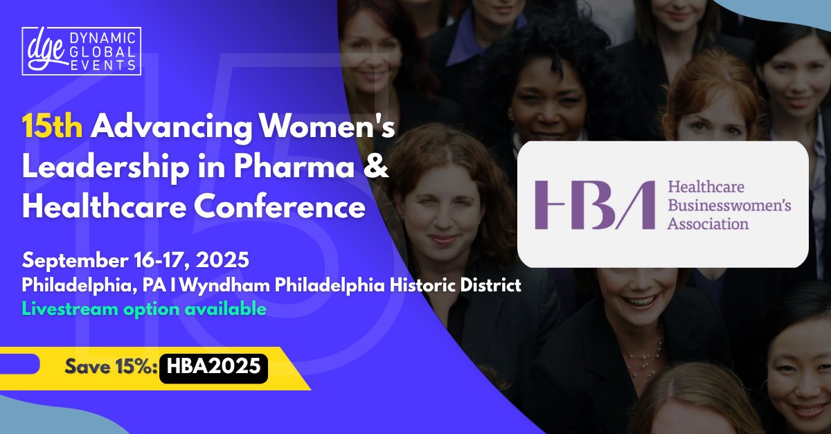 HBAnet (@hbanet) on Twitter photo The HBA is proud to partner with <a href="/DynamicGlobalEv/">Dynamic Global Events</a> for the Advancing Women’s Leadership in Pharma & Healthcare Conference! Join us in Philadelphia from 16-17 September! Save 25% w/ code HBA2025: ow.ly/8NQZ50WbOuZ
#AWLC #DGEvents #HBAimpact The HBA is proud to partner with <a href="/DynamicGlobalEv/">Dynamic Global Events</a> for the Advancing Women’s Leadership in Pharma & Healthcare Conference! Join us in Philadelphia from 16-17 September! Save 25% w/ code HBA2025: ow.ly/8NQZ50WbOuZ
#AWLC #DGEvents #HBAimpact