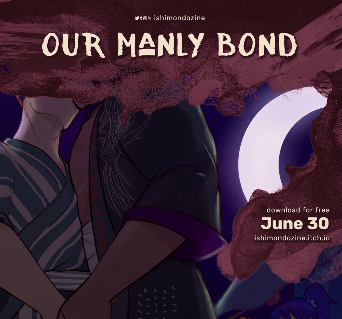 The release of the <a href="/ishimondozine/">Our Manly Bond: An Ishimondo Fanzine</a> is only 2 days away!! In celebration, here’s a sneak peak of one of my pieces. Who else is excited? 🫣